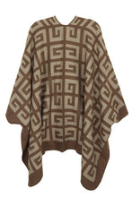 Load image into Gallery viewer, Greek Pattern Poncho
