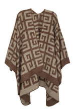 Load image into Gallery viewer, Greek Pattern Poncho
