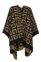 Load image into Gallery viewer, Greek Pattern Poncho
