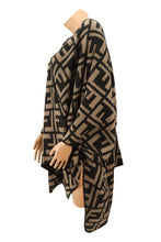 Load image into Gallery viewer, Greek Pattern Poncho
