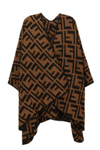 Load image into Gallery viewer, Greek Pattern Poncho
