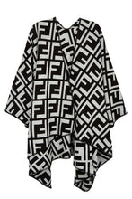 Load image into Gallery viewer, Greek Pattern Poncho
