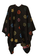 Load image into Gallery viewer, Multi Color Geometric Pattern Poncho
