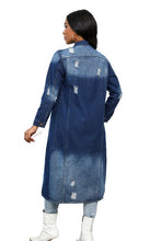 Load image into Gallery viewer, WOMEN MAXI LONG DENIM JACKET
