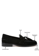 Load image into Gallery viewer, Rhone Tassels Detail Suede Loafers
