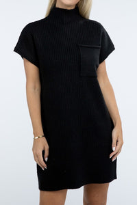 Mock Neck Sweater Dress