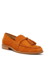 Load image into Gallery viewer, Rhone Tassels Detail Suede Loafers
