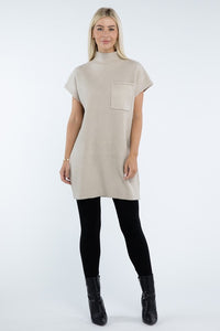 Mock Neck Sweater Dress