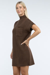 Mock Neck Sweater Dress