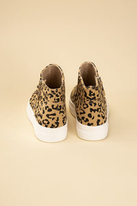 High Top Leopard Sneakers