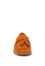 Load image into Gallery viewer, Rhone Tassels Detail Suede Loafers
