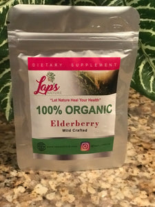 100% Organic Wildcrafted Elderberry Capsules